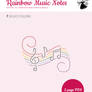 Rainbow Music Notes - Xstitch Pattern