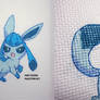 Glaceon - Xstitch Eeveelutions