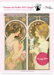 Simple Set Primrose and Feather 1899 (Mucha) by pinkythepink