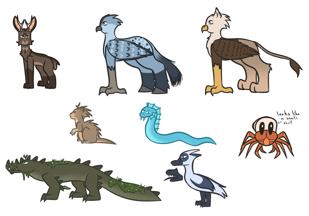 Creature designs by CatNerdd on DeviantArt
