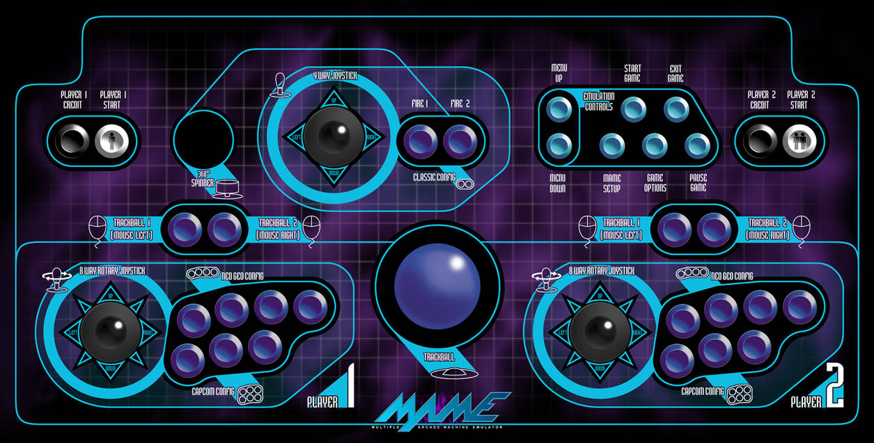 MAME large control panel by dmatanski on DeviantArt