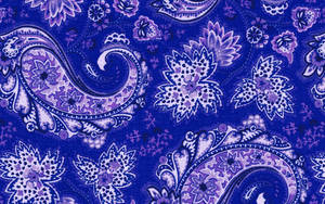 Blue Paisley Wallpaper