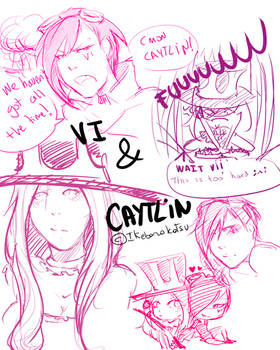 Vi and Caytlin Sketchs