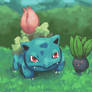 Ivysaur and Oddish