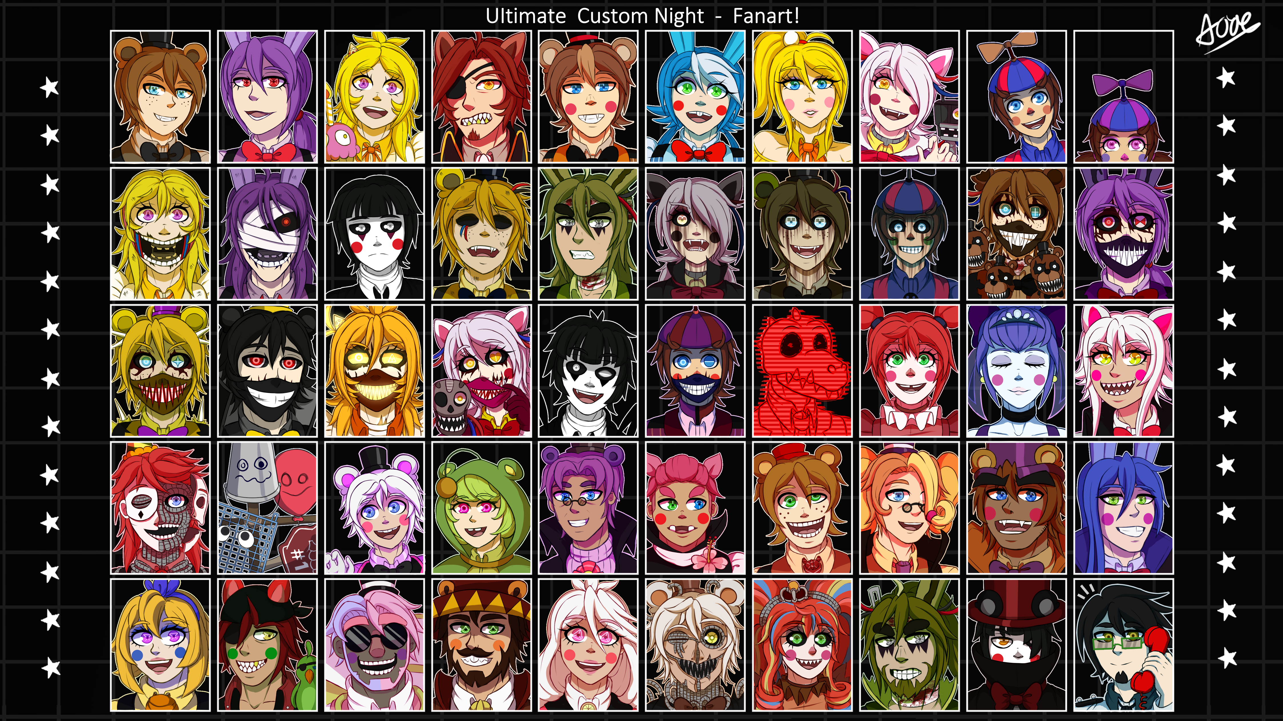 UCN Roster Redraw(70/20 and AU edition?) by Ltlka55 on DeviantArt