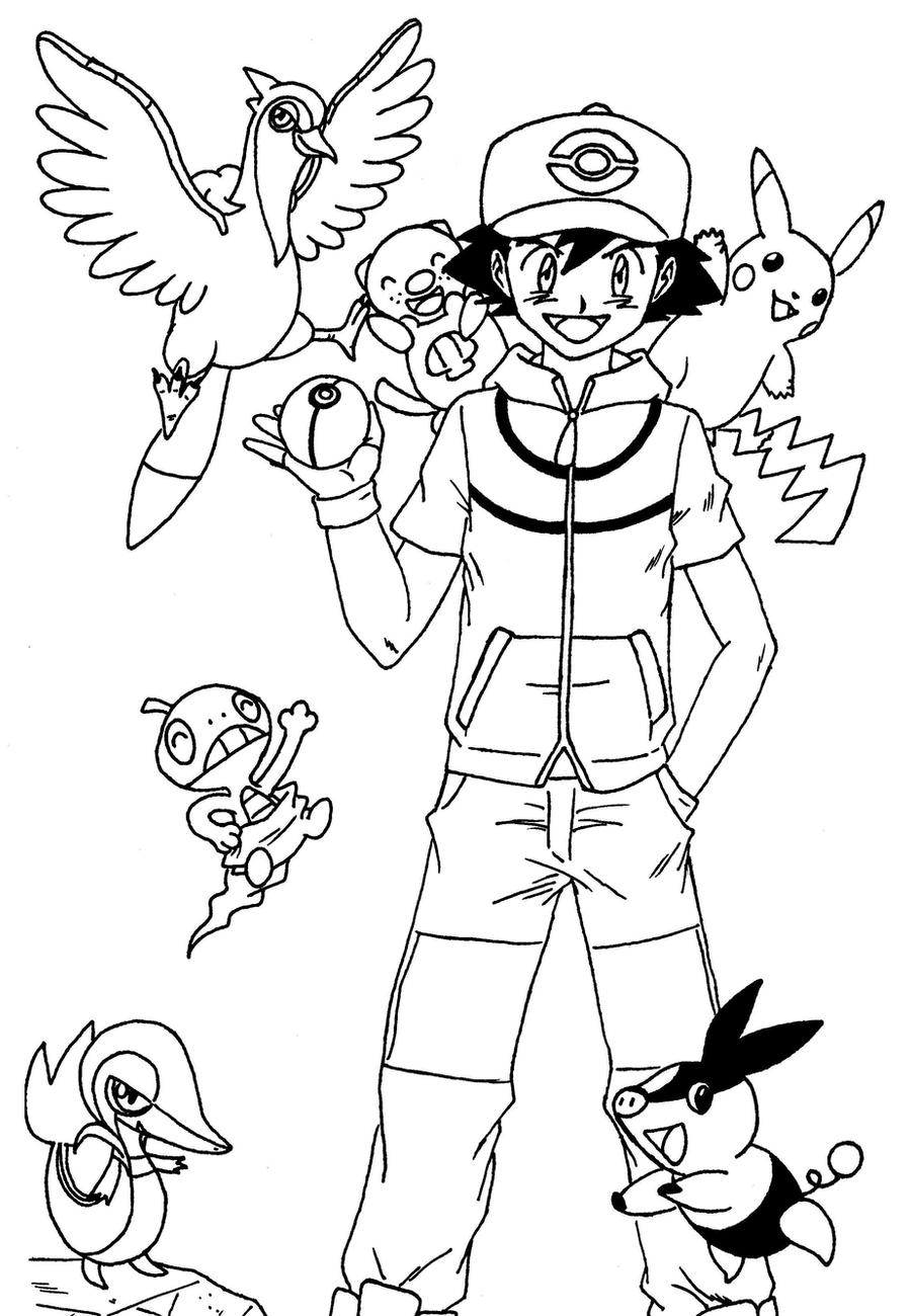 Ash Ketchum + Unova Team by Rohanite on DeviantArt