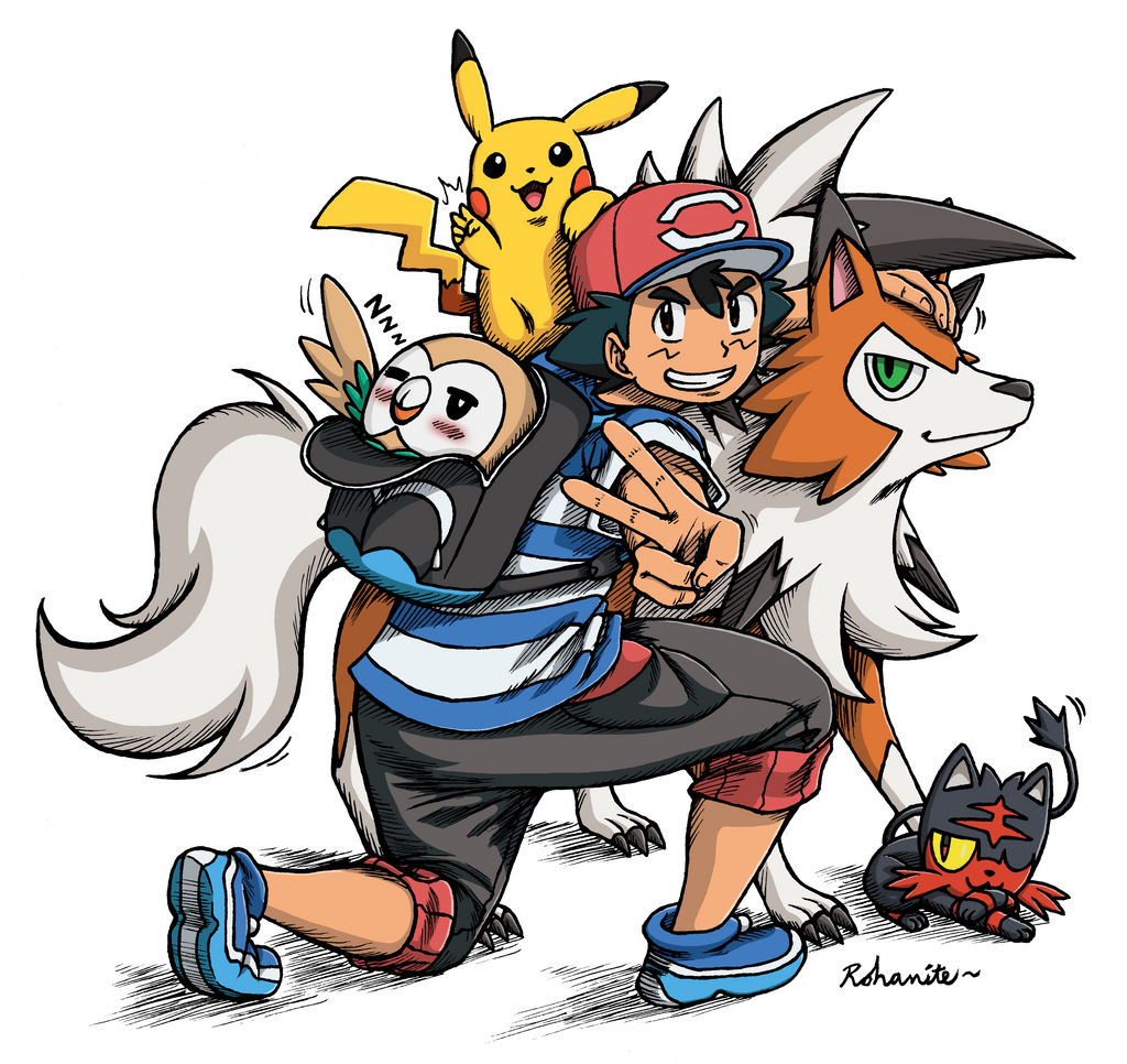 Ash's Alola Pokemon Team by WillDinoMaster55 on DeviantArt