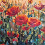Scarlet poppies
