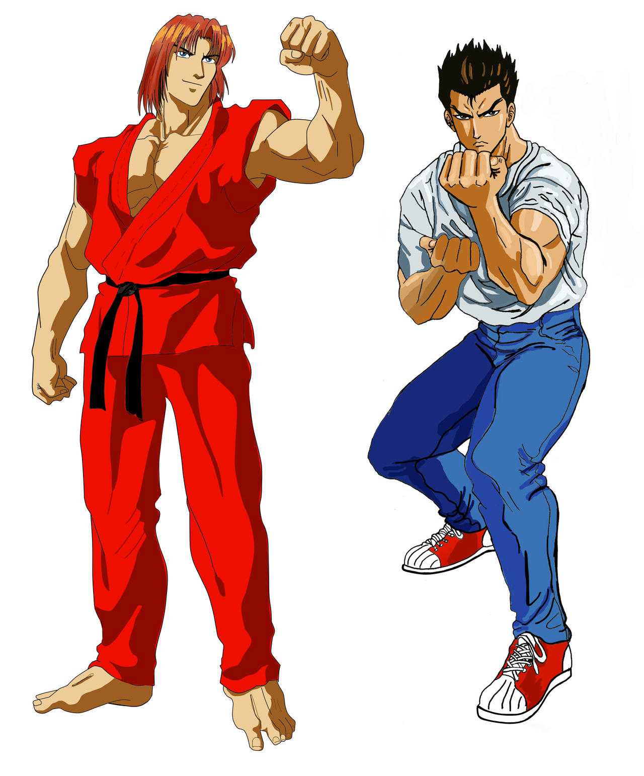 Ryu And Ken street fighter II V by myroboto on DeviantArt