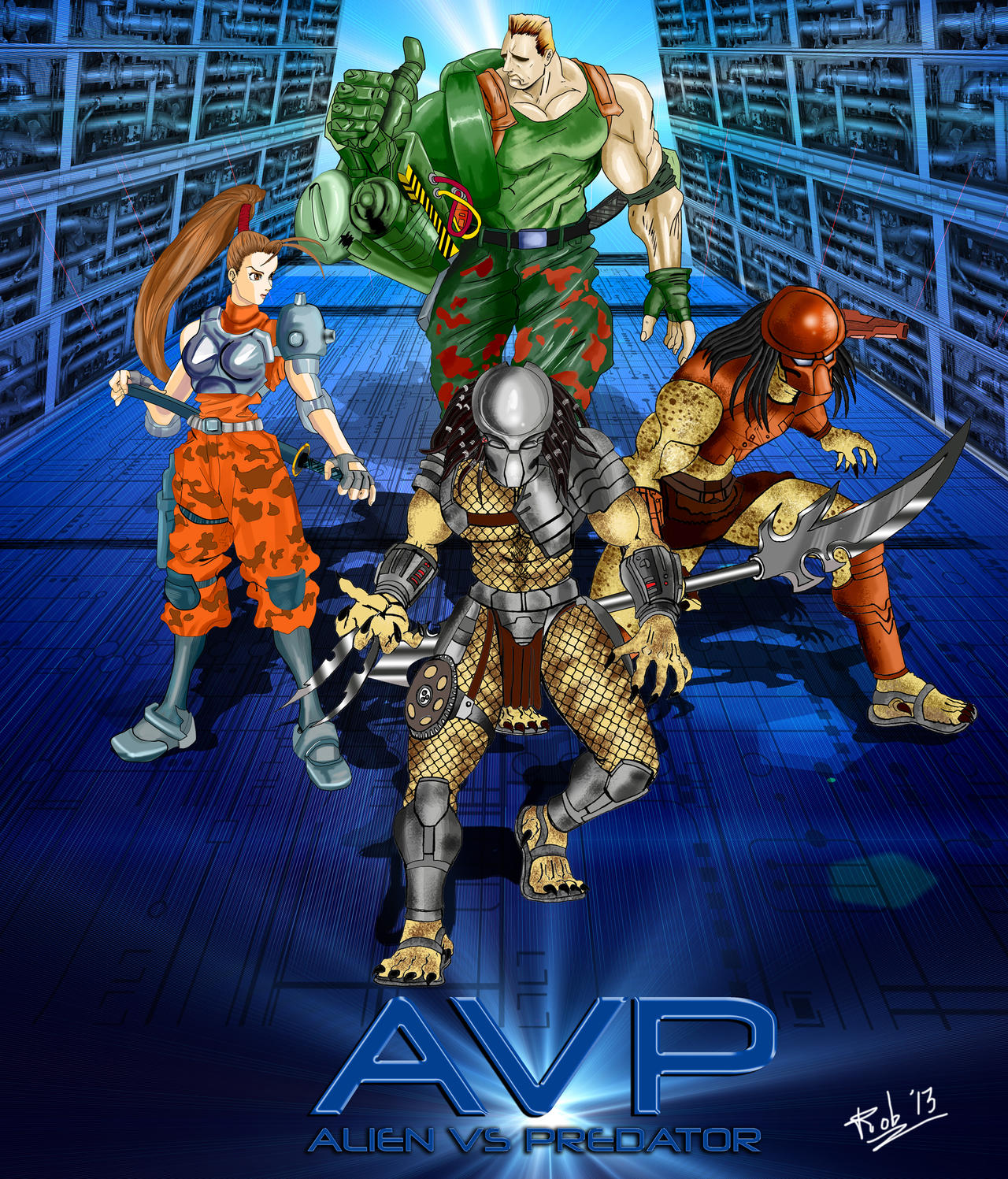 Humans Avp Avp Poster by myroboto on DeviantArt