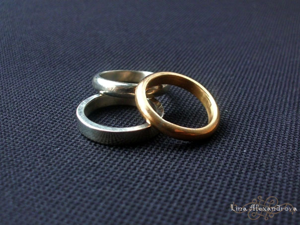 Metalwork: Three Wedding Rings
