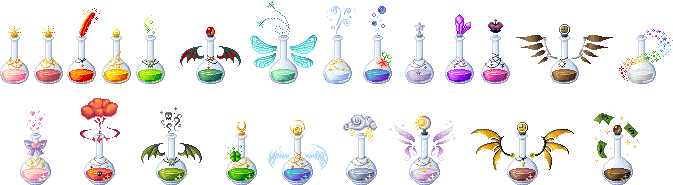 Pixel: Various Potions Commissions
