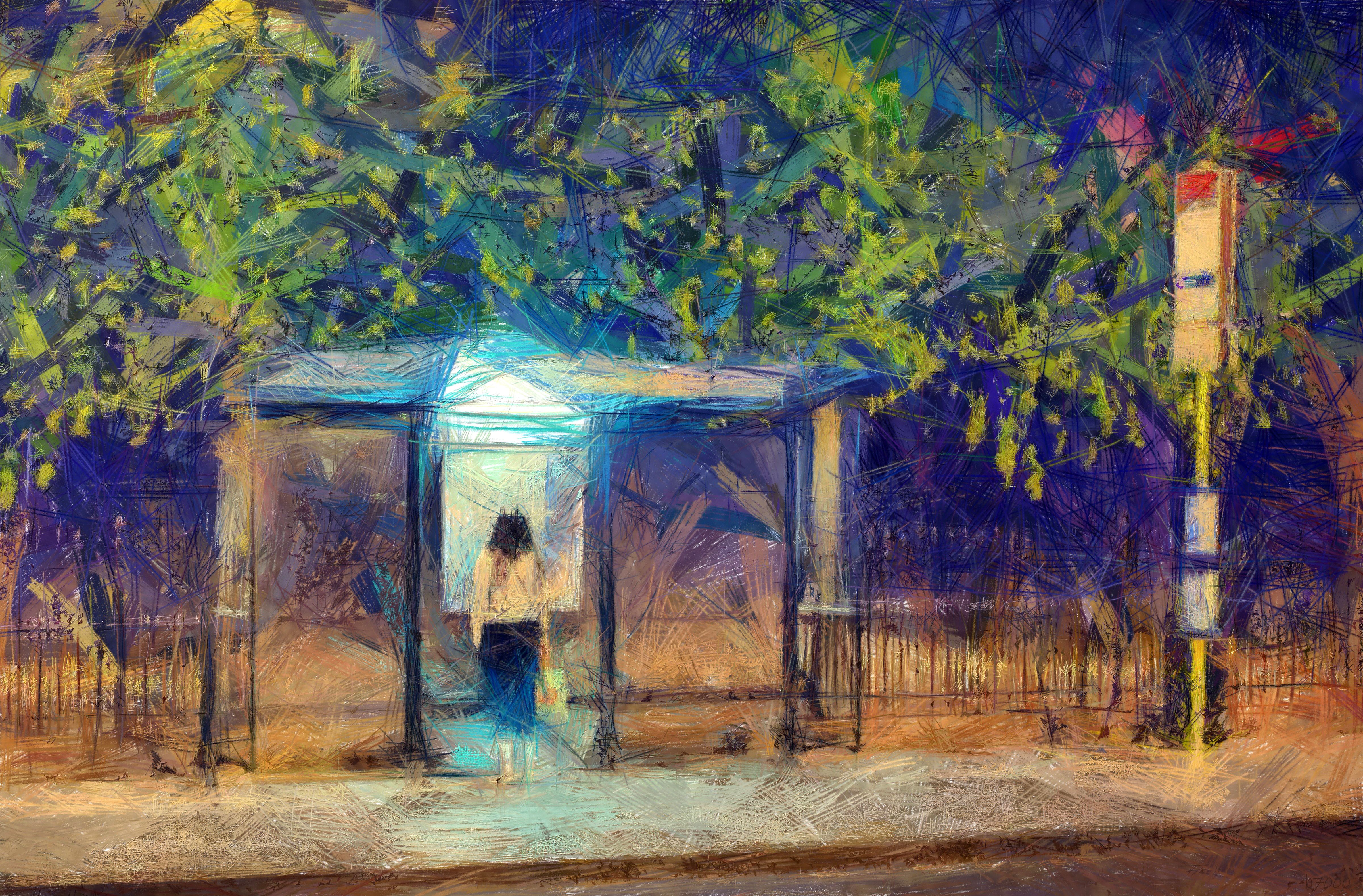 night  bus stop