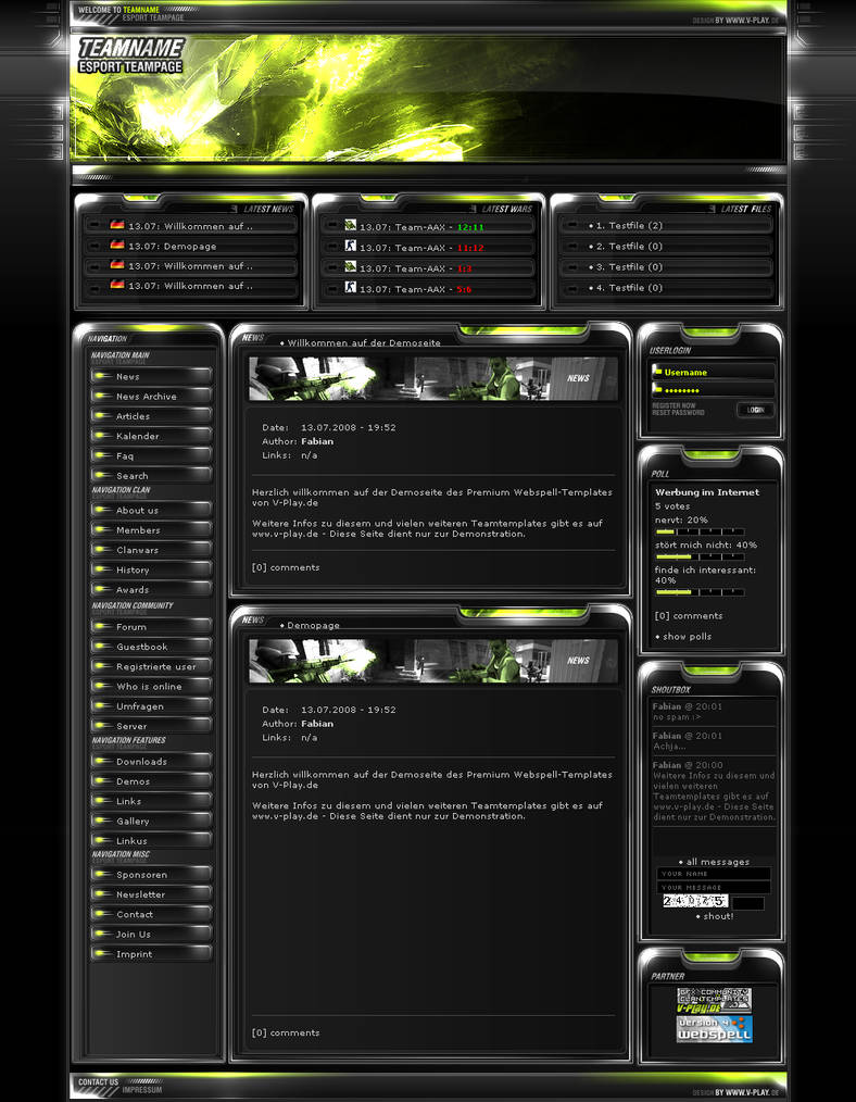Premium Team-Template 2 by v-play