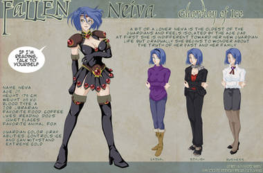 NEIVA Character Design Sheet by OgawaBurukku