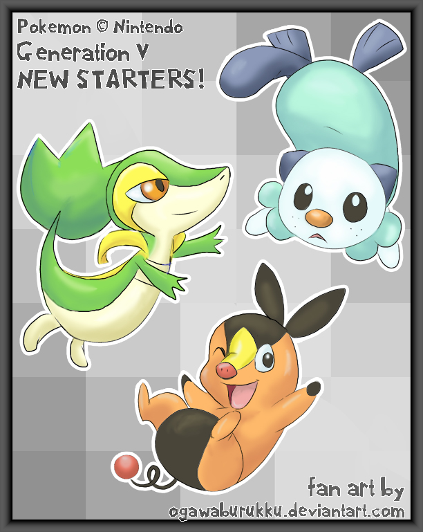 Generation V Starter Pokemon