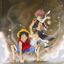 Luffy and Natsu