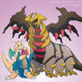 Pokemon Drawz Day 12: Giratina Dragonite Druddigon