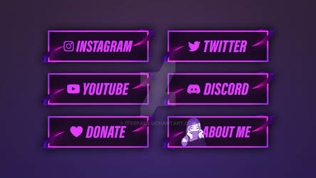 Twitch Panels (Evelynn theme)