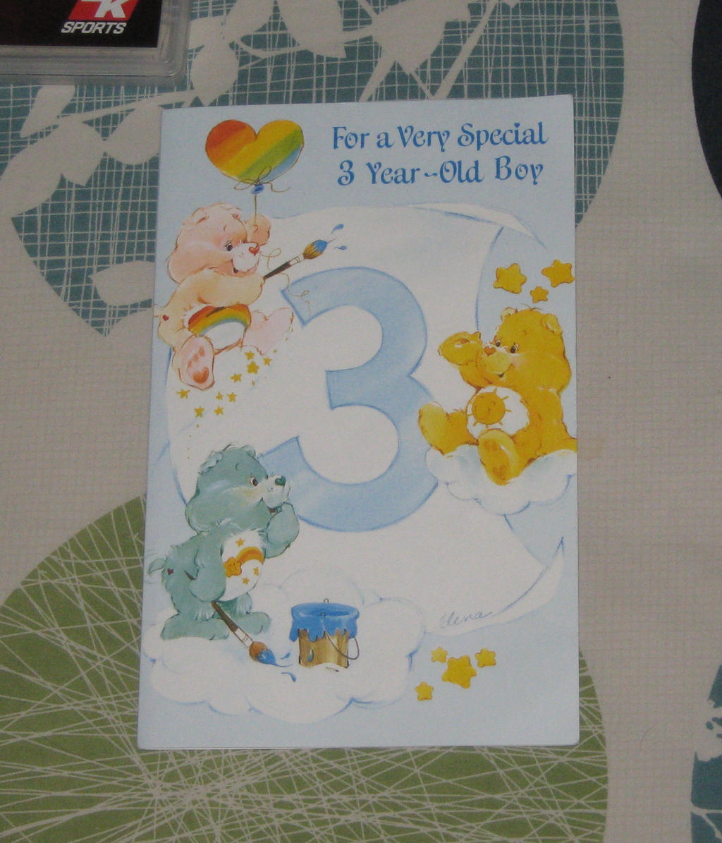 Retro Care Bears Card