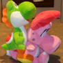 Yoshi Rides Birdo