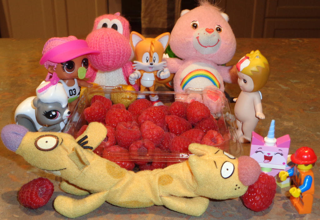 Dinkle Raspberry Dinkies Love Raspberries by CheerBearsFan on DeviantArt