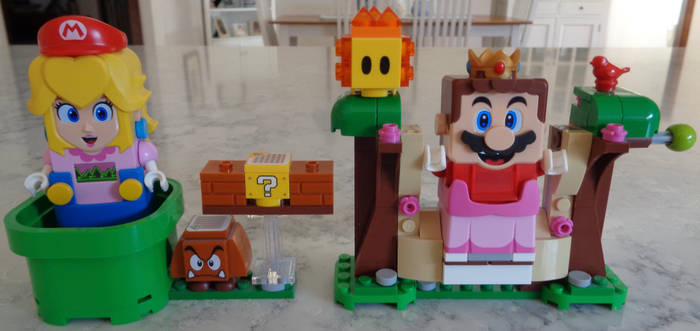 Super Peach And Princess Mario