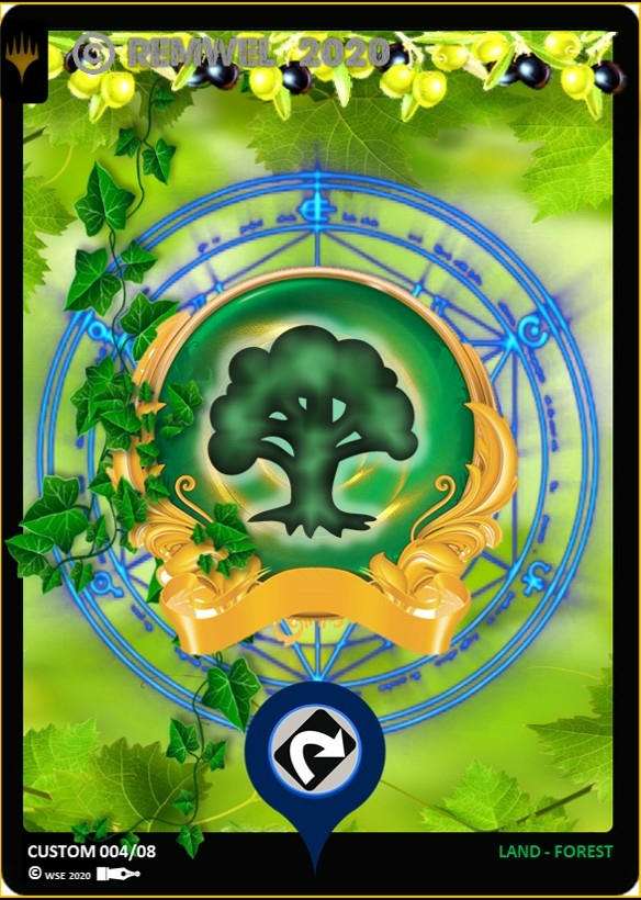 Custom Mtg Card Basic Lands Forest By Ewokxz On DeviantArt