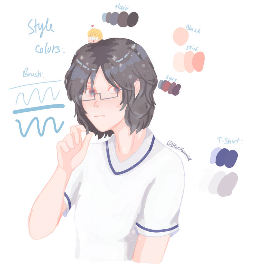 also my OC but her color palettes by trangjohnson08 on DeviantArt