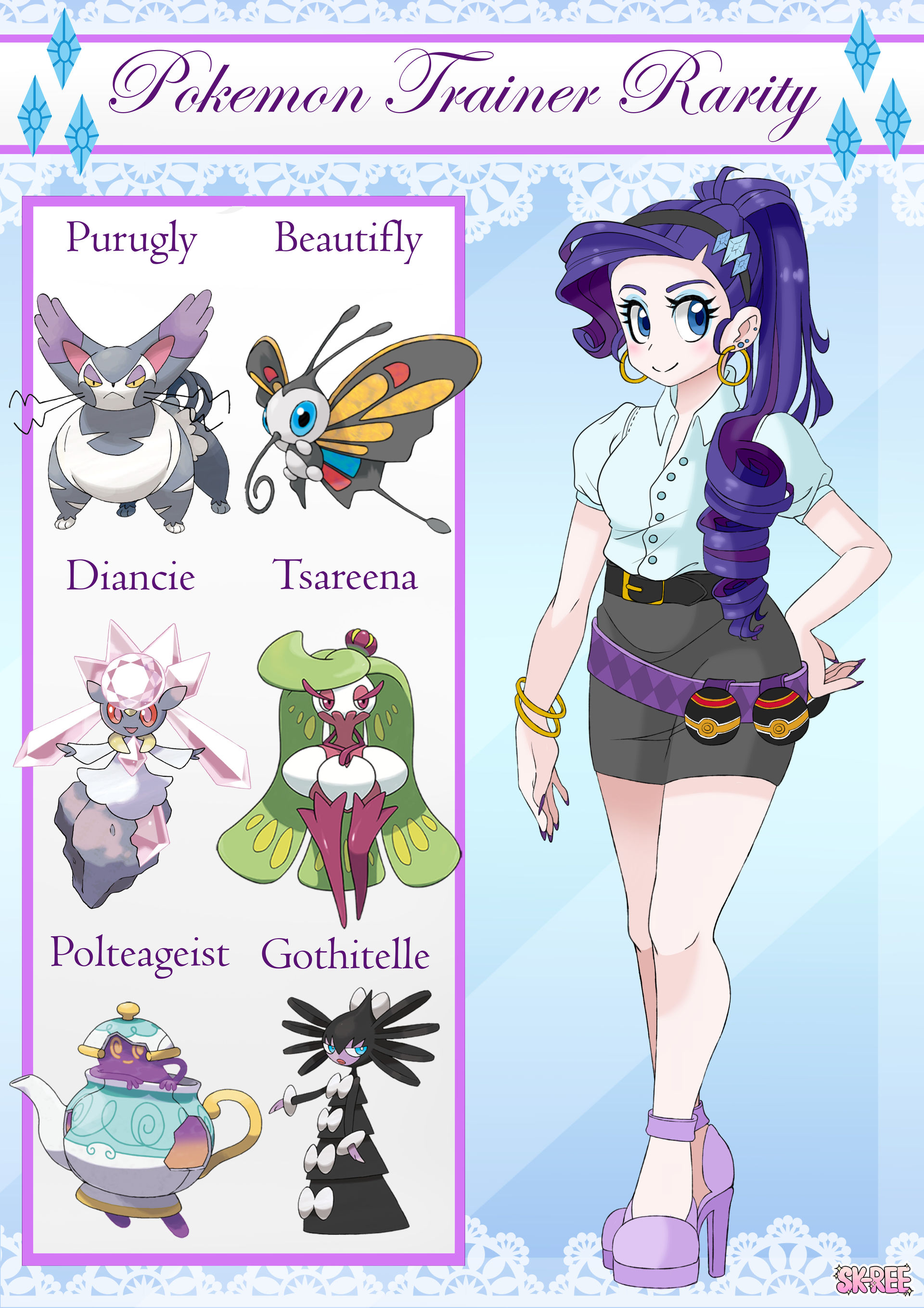Pokemon Trainer Rarity by SK-REE on DeviantArt