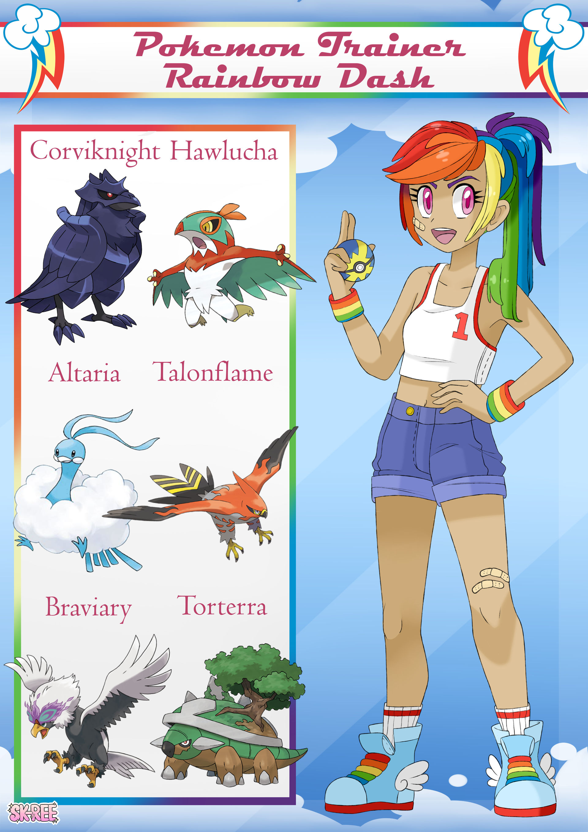 Pokemon Trainer Rainbow Dash by SK-REE on DeviantArt