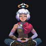 Juno meditating - commission