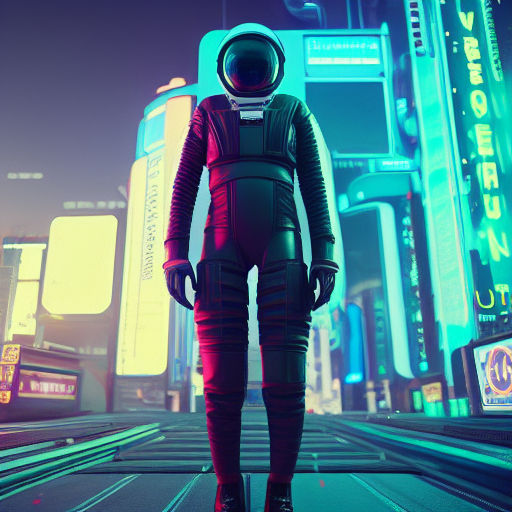 Synthwave Astronaut by RealLirix on DeviantArt
