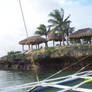 Nipa Huts in a Small Island