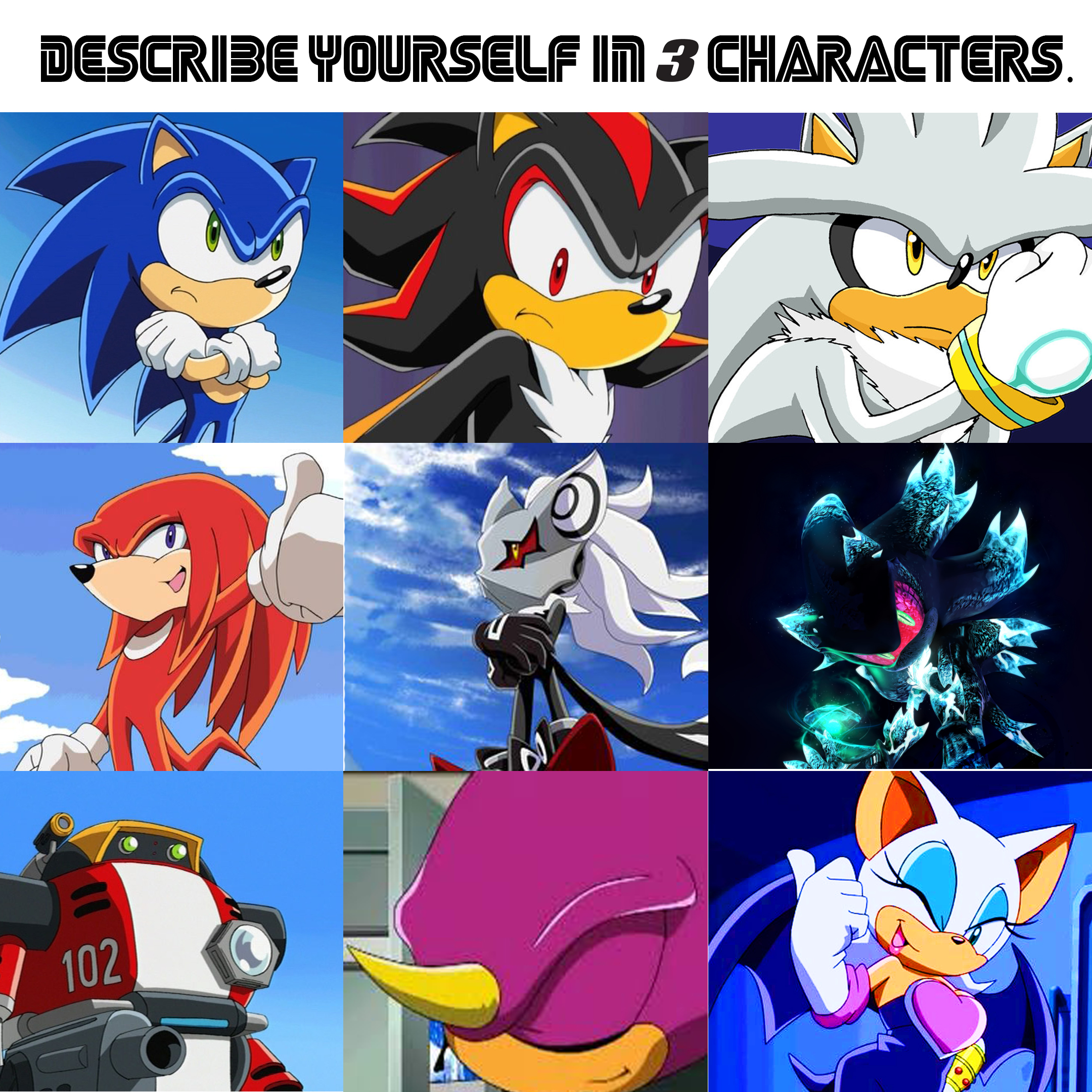 MBTI Personality Types ideas for Sonic characters : r/SonicTheHedgehog