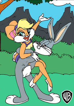 Bugs and Lola Bunny ( Outdoors )