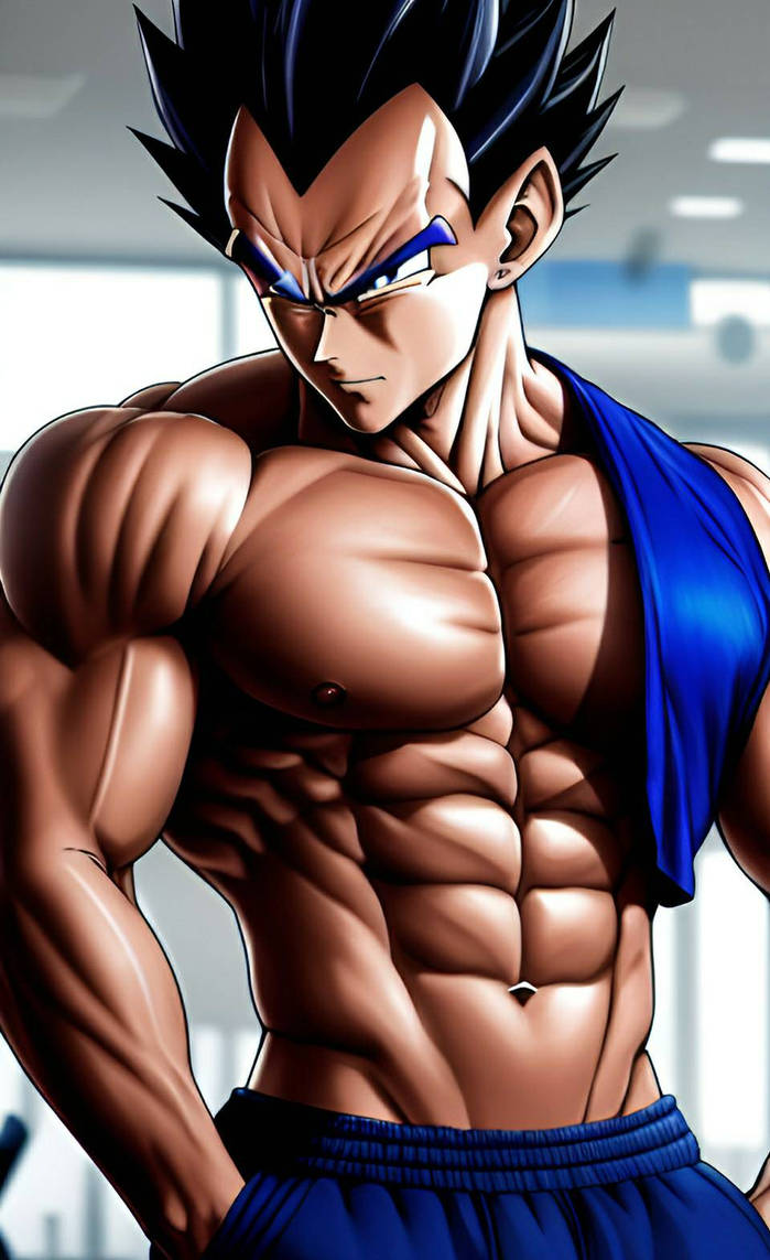 Vegeta Ripped Shirtless Vegeta on GYM (Dragon Ball Z) by balabinobim on DeviantArt