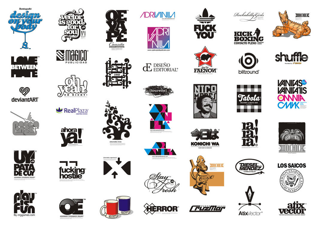 Logos and Logotypes 08-10 by AtixVector on DeviantArt