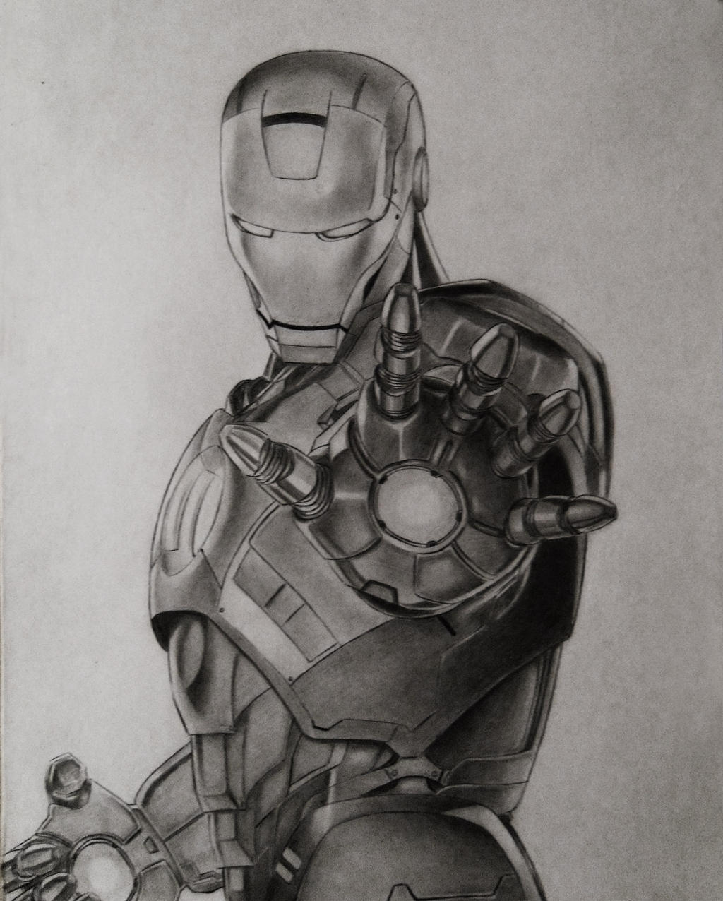 Iron Man Pencil Sketch by Magic  Rainbow on DeviantArt