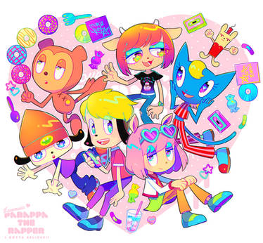 Parappa the rapper (and other characters) by Arcticatt on DeviantArt