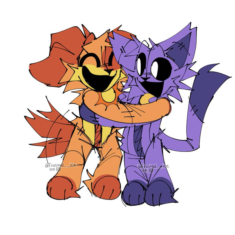 Catnap And Dogday Are Hugging By Orithegracefulspirit On DeviantArt catnap-and-dogday-are-hugging-by-orithegracefulspirit-on-deviantart