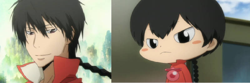 Fon as he is both Adult and Little