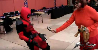 Deadpool and Vilma Funny Cosplay 