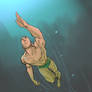 Namor swims