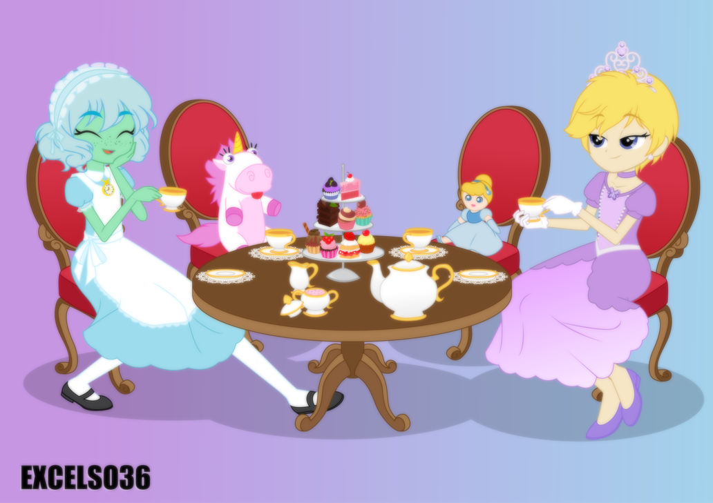 Tea Time for Two Princesses by Excelso36 on DeviantArt