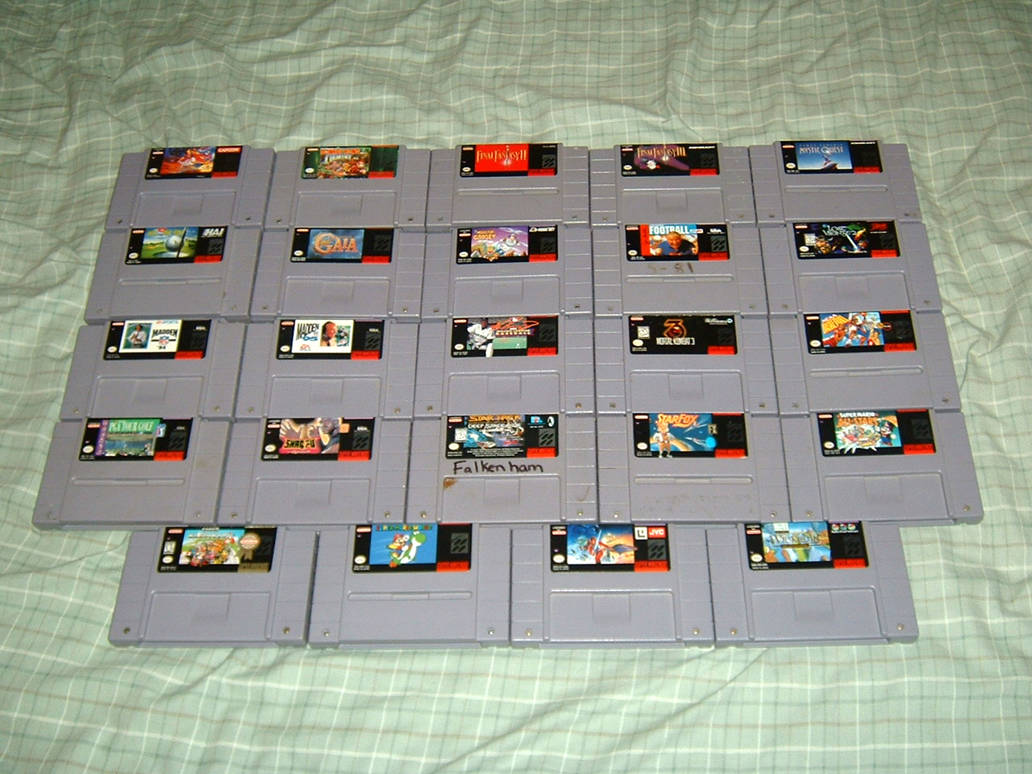 Snes Complete Collection My SNES Collection by TinytheGiant on DeviantArt