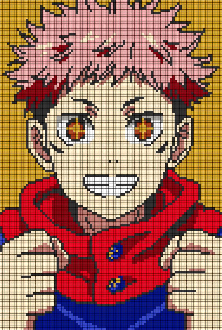 Modulo Yuji Sprite Itadori yuji pixel art by pranjal30 on DeviantArt