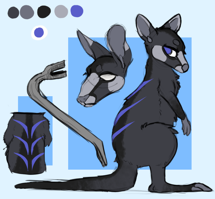 kangaroo adopt - closed! by 21ky