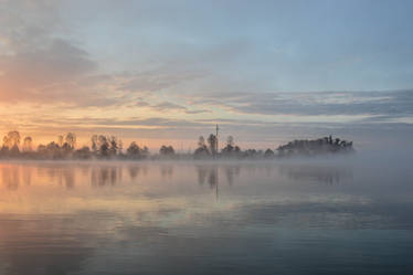 Misty river