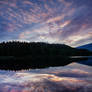 Sunset above Sasamat Lake